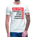 CAMISETA JIU JITSU MASCULINA COMPETIDOR CAMISA BJJ BRAZILIAN JIUJITSU 100% ALGODÃO PREMIUM