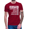 CAMISETA JIU JITSU MASCULINA COMPETIDOR CAMISA BJJ BRAZILIAN JIUJITSU 100% ALGODÃO PREMIUM