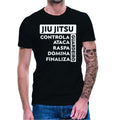 CAMISETA JIU JITSU MASCULINA COMPETIDOR CAMISA BJJ BRAZILIAN JIUJITSU 100% ALGODÃO PREMIUM