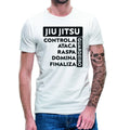 CAMISETA JIU JITSU MASCULINA COMPETIDOR CAMISA BJJ BRAZILIAN JIUJITSU 100% ALGODÃO PREMIUM