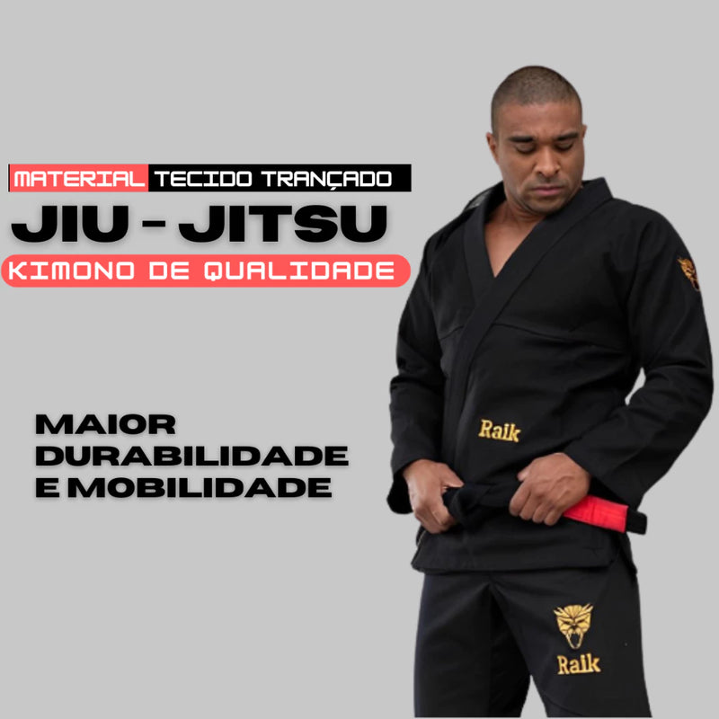 KIMONO JIU JITSU TRANÇADO BJJ PREMIUM: ALTA PERFORMANCE E MOBILIDADE + EXCELÊNCIA PARA TREINO E GRADUAÇÃO