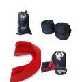 kit Muay Thai Boxe Luva+ Bandagen+Bucal+sacola