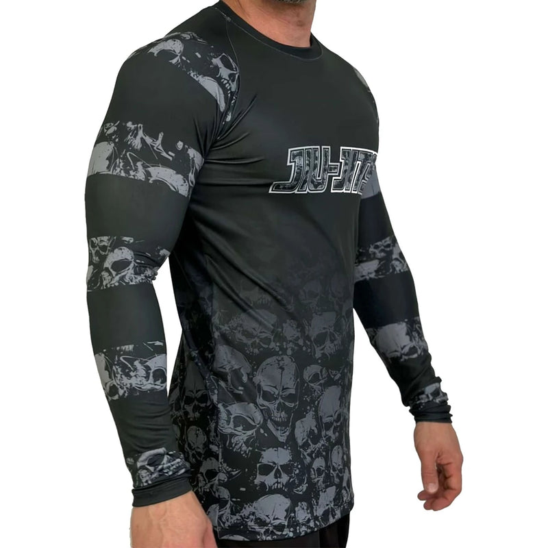 RASH GUARD JIU JITSU SKULL ATL - PROFISSIONAL