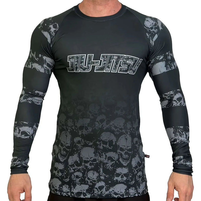 RASH GUARD JIU JITSU SKULL ATL - PROFISSIONAL