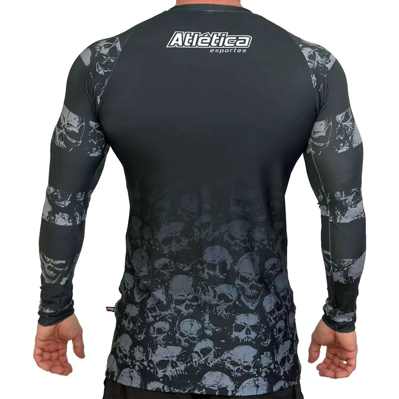 RASH GUARD JIU JITSU SKULL ATL - PROFISSIONAL