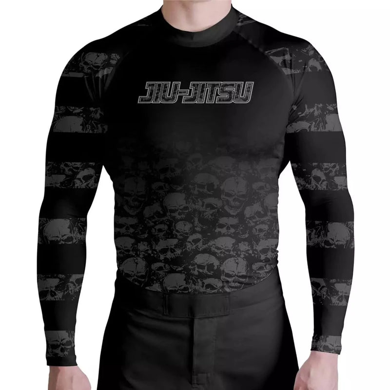 RASH GUARD JIU JITSU SKULL ATL - PROFISSIONAL